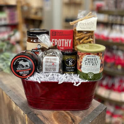 The Gentlemans Christmas Red Holiday Gift Basket